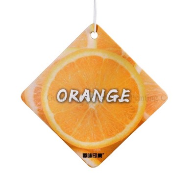 Orange fragrance Paper air fresheners Custom design Hanging Car perfume Car Scent