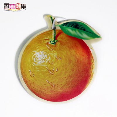 Citrus fragrance Paper air fresheners Custom design Hanging Car perfume Car Scent