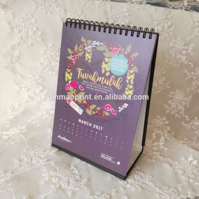 Custom made wholesale yearly desk calendar